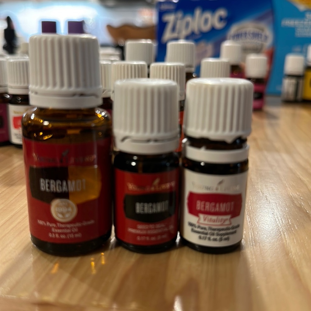 3 bottles BERGAMOT ESSENTIAL OIL